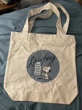 LAUFEY A MATTER OF TIME TOUR TOTE BAG SNOOPY PEANUTS WHITE EXCLUSIVE Remake