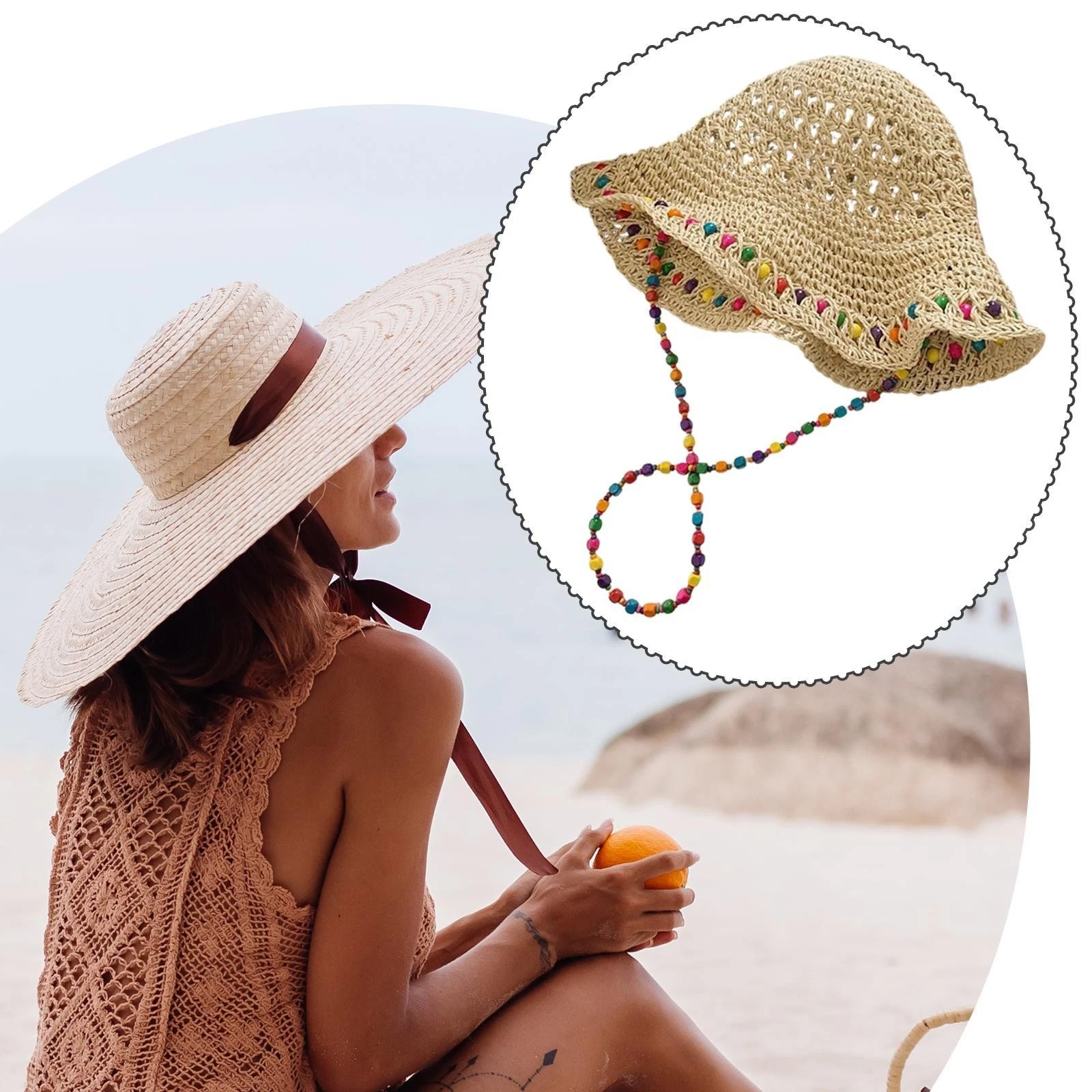 Women Straw Hat Lightweight Foldable Cap for Beach Outdoor Short Trips Travel
Opens in a new window