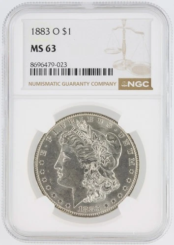 1883-O Morgan Dollar NGC MS63 New Orleans Minted Silver Dollar No Reserve