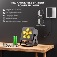 Wireless DMX RGBWA UV LED Stage Par Light APP Sound Control Party Show DJ Disco