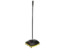 Rubbermaid Floor and Carpet Sweeper, Plastic Bristles, 44" Handle, Black/Gray