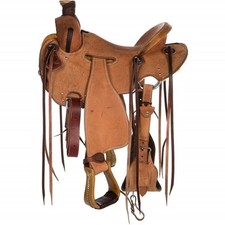 Leather Horse Saddle Ranch Roping Western Wade Tree A Fork Work Trail Tack