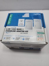 NexusLink GPL1200KIT Ghn 1200Mbps Powerline Ethernet Adapter WOutlet Kit G2U