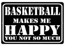 Rogue River Tactical Funny Basketball Metal Tin Sign Wall Decor Man Cave Funn...