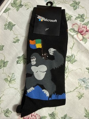 Microsoft Software Computer Gaming King Kong Men s One Size Socks NEW One Pair