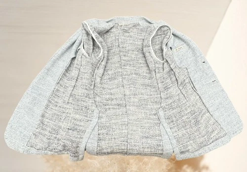 G. English Jacket For Man Blue Special Texture Single Breasted With 3 Pockets image 6