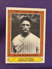 LOU GEHRIG Topps Collectors’ Series All-Time Record Holder CARD #14, HOF