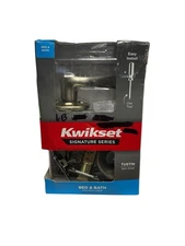 Kwikset Privacy Bed And Bath Door Lever Satin Nickel- *Missing Privacy Key Tool*