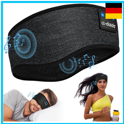 Bluetooth Headband Kopfhörer Schlaf Stirnband für Sport Training Yoga