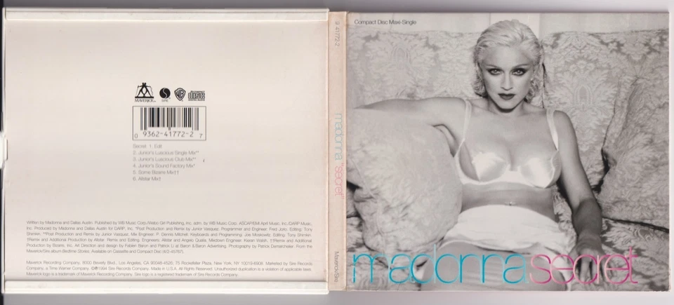 Madonna – Secret (Some Bizarre Mix) / (Allstar Mix)- Import 6 Track Maxi CD 1994 - Bild 2 von 2