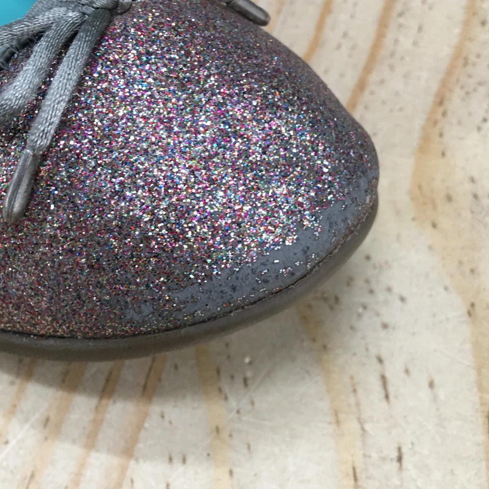 Sapatos OshKosh Juventude 3 Glitter Balé Flats Rosa Conforto Casual Biqueira Redonda - Imagem 3 de 4