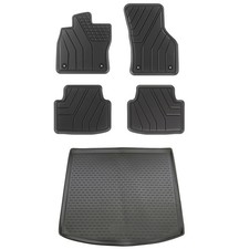 Gummi Fußmatten Kofferraumwanne für Seat Leon 3 ST 2013- Allwetter Gummimatten