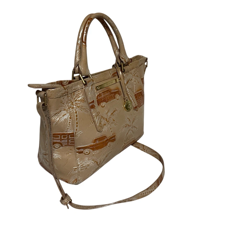 Bolsa satchel BRAHMIN Copa Cabana alça dupla tiracolo 13 X 8,5 X 5 linda! - Imagem 4 de 4