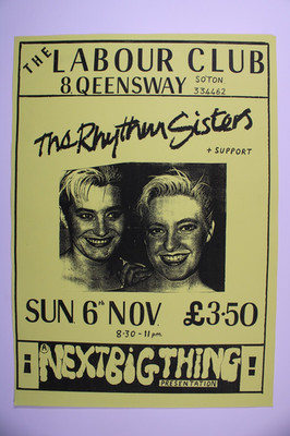 Rhythm Sisters Poster Next Big Thing Promotion Orig The Tischler Arme Circa 1990