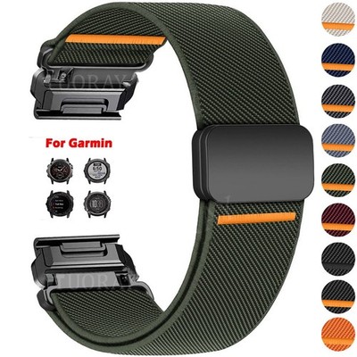 Quickfit Nylon Armband Für Garmin Fenix E 8 6 6X 7 7X Pro 5 5X 3/3 HR Smartwatch