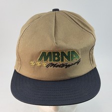 Vintage MBNA Motorsports Hat Cap Snap Back Bill Davis Racing #22 Made In USA