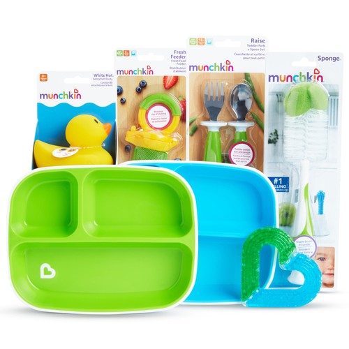 Munchkin® New Beginnings Gift Basket, Great for Baby Showers, Includes 7 Baby - Picture 3 of 8