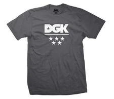 DGK Skateboards All Star Dark Charcoal Gray T-Shirt