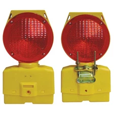 CORTINA 03-10-RSBLG Solar Barricade Light,LED,Red/Yellow 45EG65