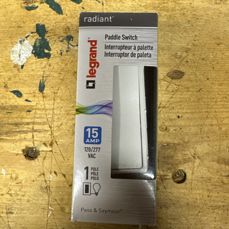Legrand Single Pole Rocker Light Switch White 15 Amp TM870WCC10
