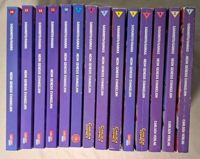 Neon Genesis Evangelion Band 1-14 komplett (Teilw. 1. Auflage) Carlsen Manga