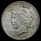 1928-S Peace Dollar  90% Silver $1 U.S Coin XF #P56