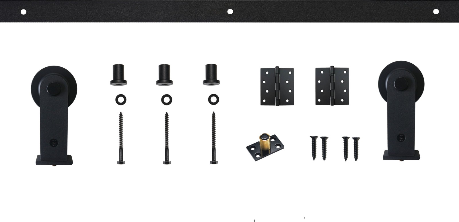 Miseno 36 Inch Black Bi-Fold Barn Door Hardware Kit MBD0007X39