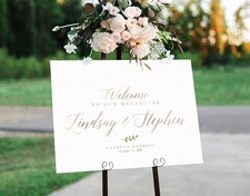 Welcome to Our Beginning Sign, Wedding Welcome Sign, Wedding Signs, Engagemen...
