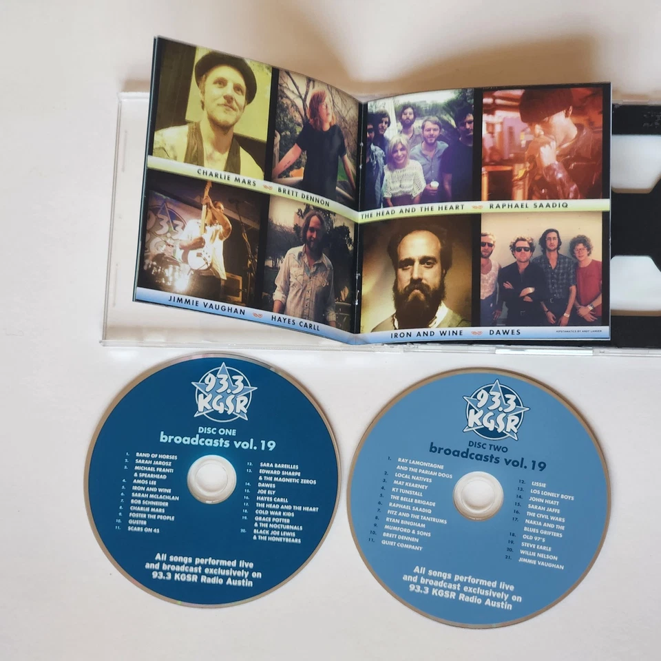 broadcasts vol 19 KGSR Austin 2 CD 2011 Willie Nelson Mumford + Sons Iron + Wine - Image 4 of 4