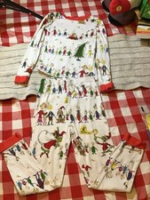 Pottery Barn Kids Dr. Seuss The Grinch Pajama Set Size 6