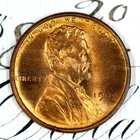 * 1909 VDB * PRISTINE+ BLAZING RED GEM BU MS LINCOLN WHEAT PENNY FROM COLLECTION