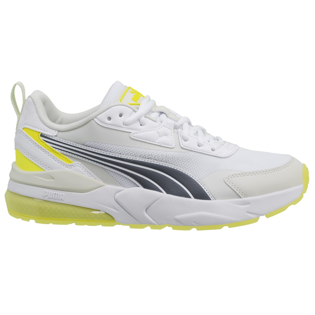 PUMA Vis2K Iced Mens Athletic Shoes Casual Sneakers, White Yellow