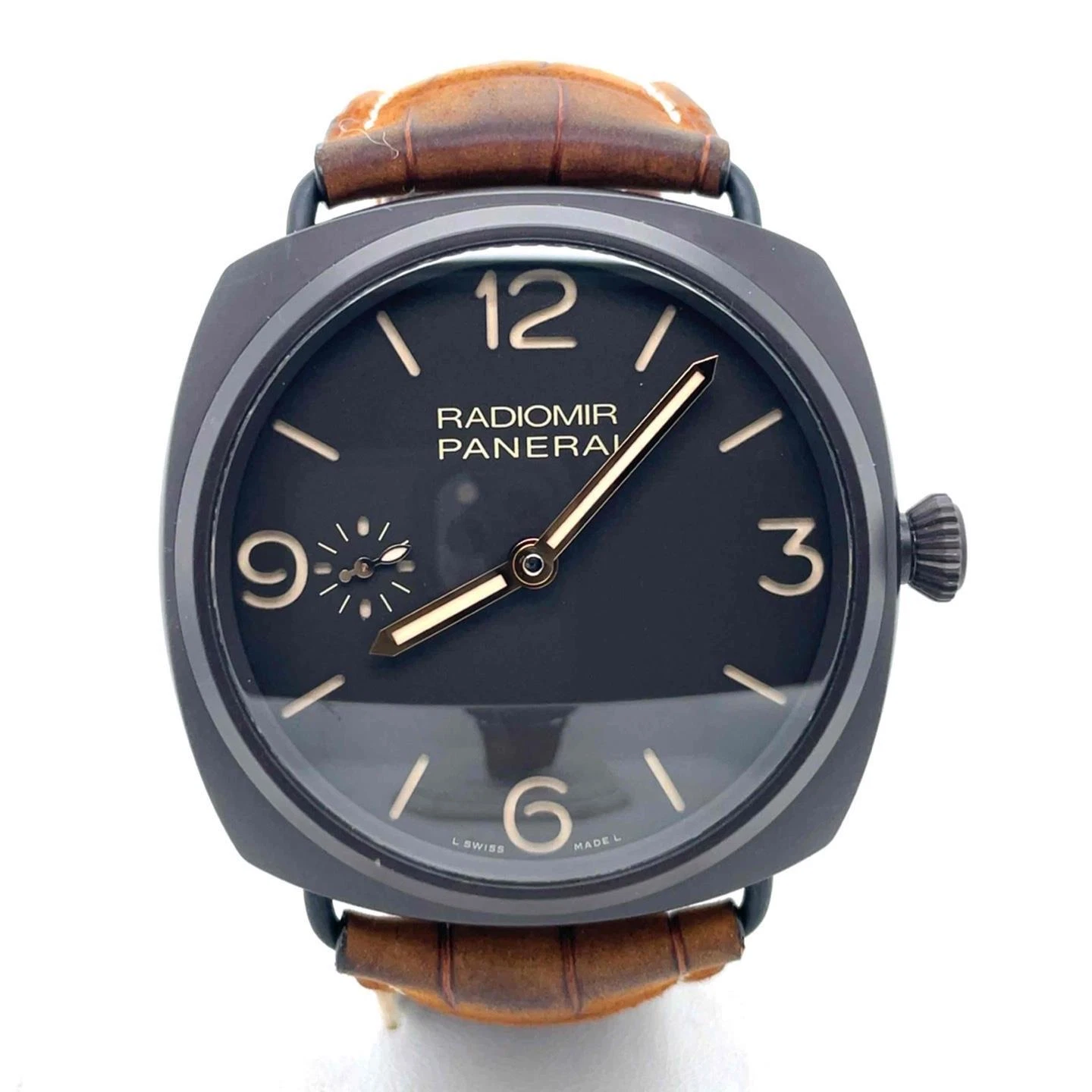 Panerai — Panerai Radiomir Manual Hand-Wind 47mm Composite Brown Dial Men's Watch PAM00504