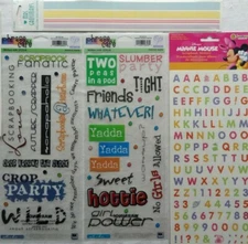 Slumber Party Girl Power Friends Scrapbook Fanatic Alphabet Scrapbooking Set 