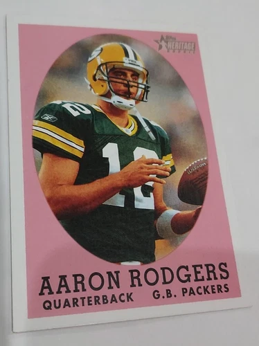 2005 Aaron Rodgers Topps Heritage 344 SP Rookie Packers Jets Great Card To Grade