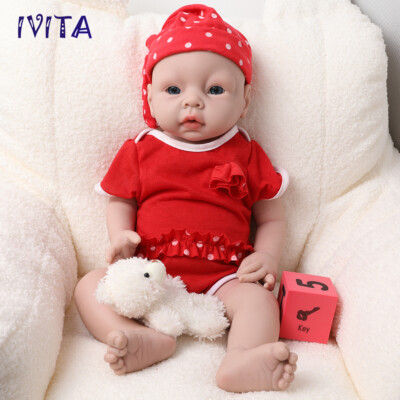 51 cm Handgemachte Puppen Silikon Rebornpuppen Mädchen OOAK Babypuppen Xmas Gift