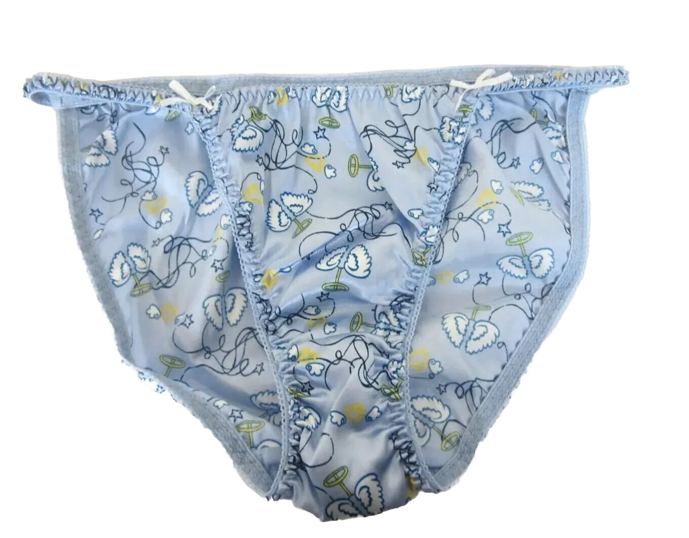 Vintage Joe Boxer Glossy String Bikini Hi Cut Panty S… Gem