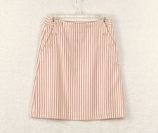 Talbots Petites Sz 2 Stretch Striped A-Line Skirt 5050