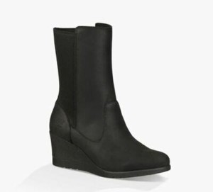 ugg leather wedge boots