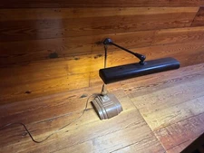 Vintage Flexo Deco Swing Arm Drafting Table Desk Lamp Art Specialty Co Brown MCM