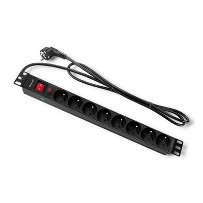 Qoltec 53996 USV – Unterbrechungsfreie Stromversorgung, Zuverlässiger Strom Für Server & Geräte | Hochwertige PDU-Steckdosenleiste