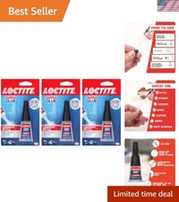 Fast-Drying Cyanoacrylate Super Glue   Clear 10g Bottles for Versatile Repairs