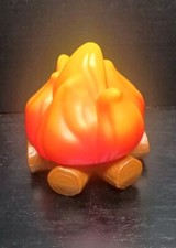 Toy Campfire Logs Flame Battery Op Lights Up - 18" Doll Or Plush Accessory