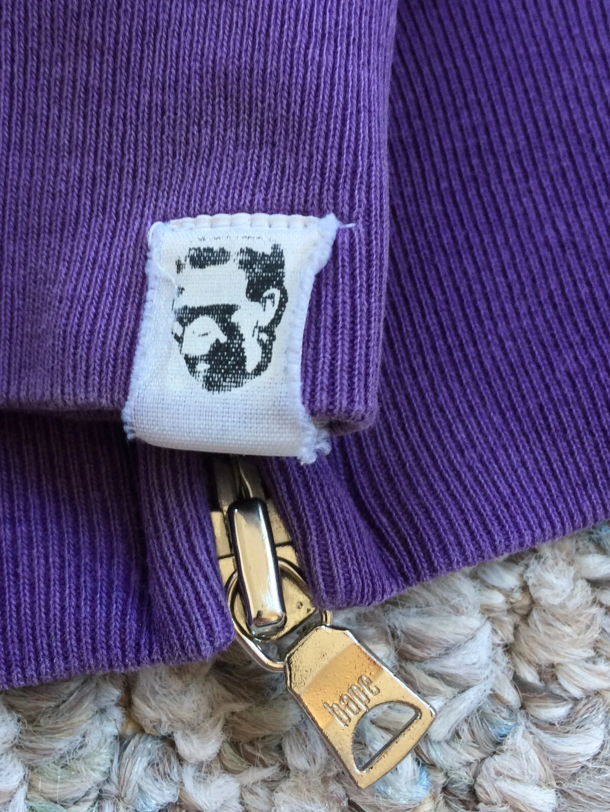 A BATHING APE (BAPE) Felpa con cappuccio S S 2006 Bape viola mimetica squalo