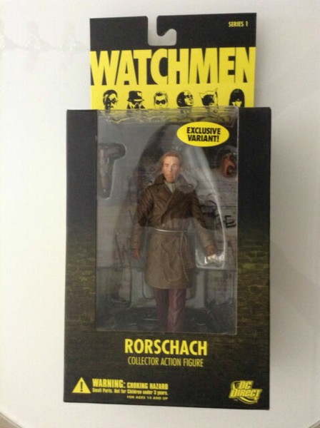 DC Direct Watchmen Movie: Rorschach Unmasked Variant Action Figure for ...