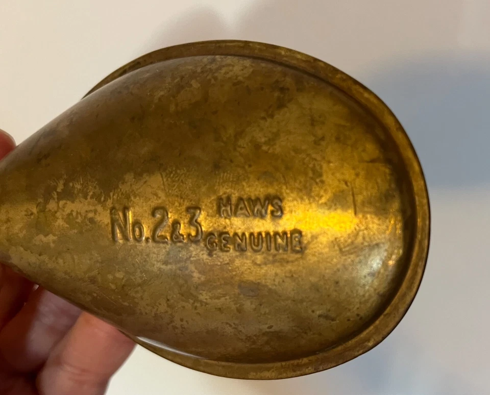 Antique Haws Brass Garden Sprinkler Head Spout Attachment from a Watering Can Foto 3 de 4