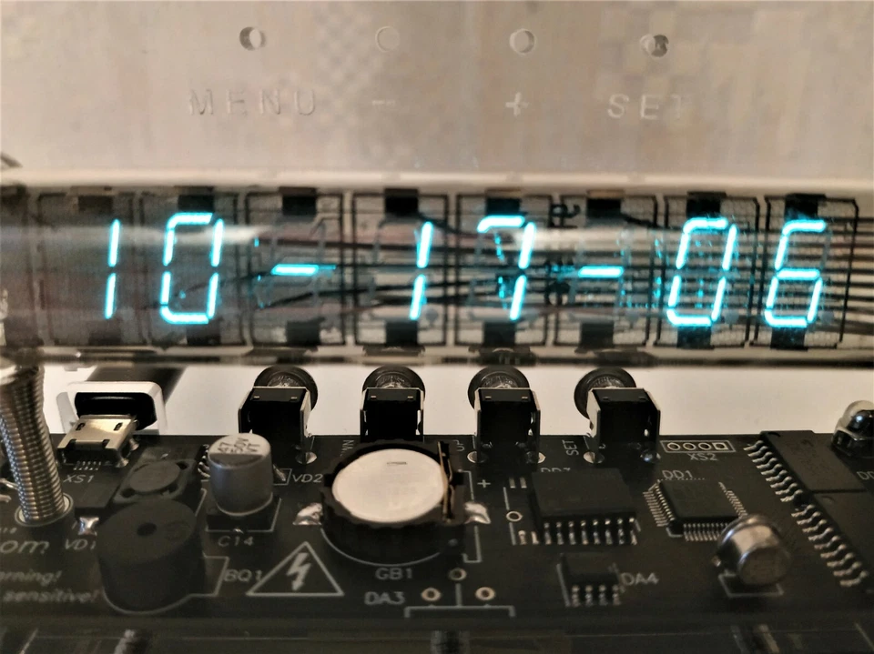 Nixie clock nixie tube clock homemade handmade tubes VFD ICE adidas style clock - Image 2 of 4