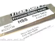 4 x 5/8 x 1/8  HSS V2 JOINTER KNIVES FITS CRAFTSMAN JET JJ-4 BOICE CRANE  ATLAS