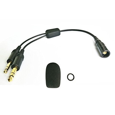 UFQ L-GA Adapt Bxxx X20 Lemo 6 pin Connector Aviation Headset to General Avia...