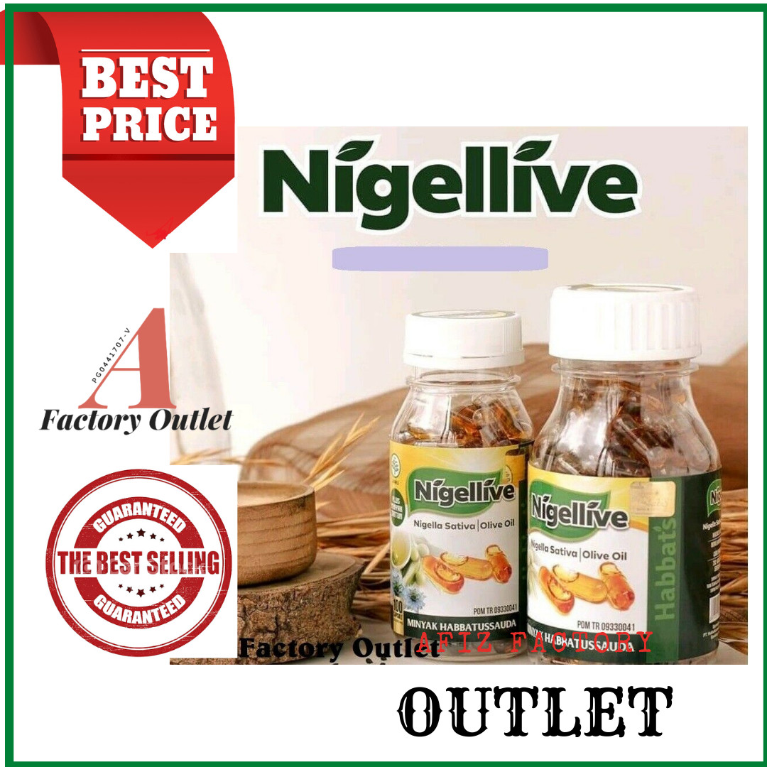 200 cápsulas de aceite de oliva Nigella Sativa Plus